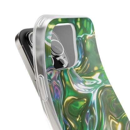 iPhone Handyhülle Flexi Case - Grün Metallic