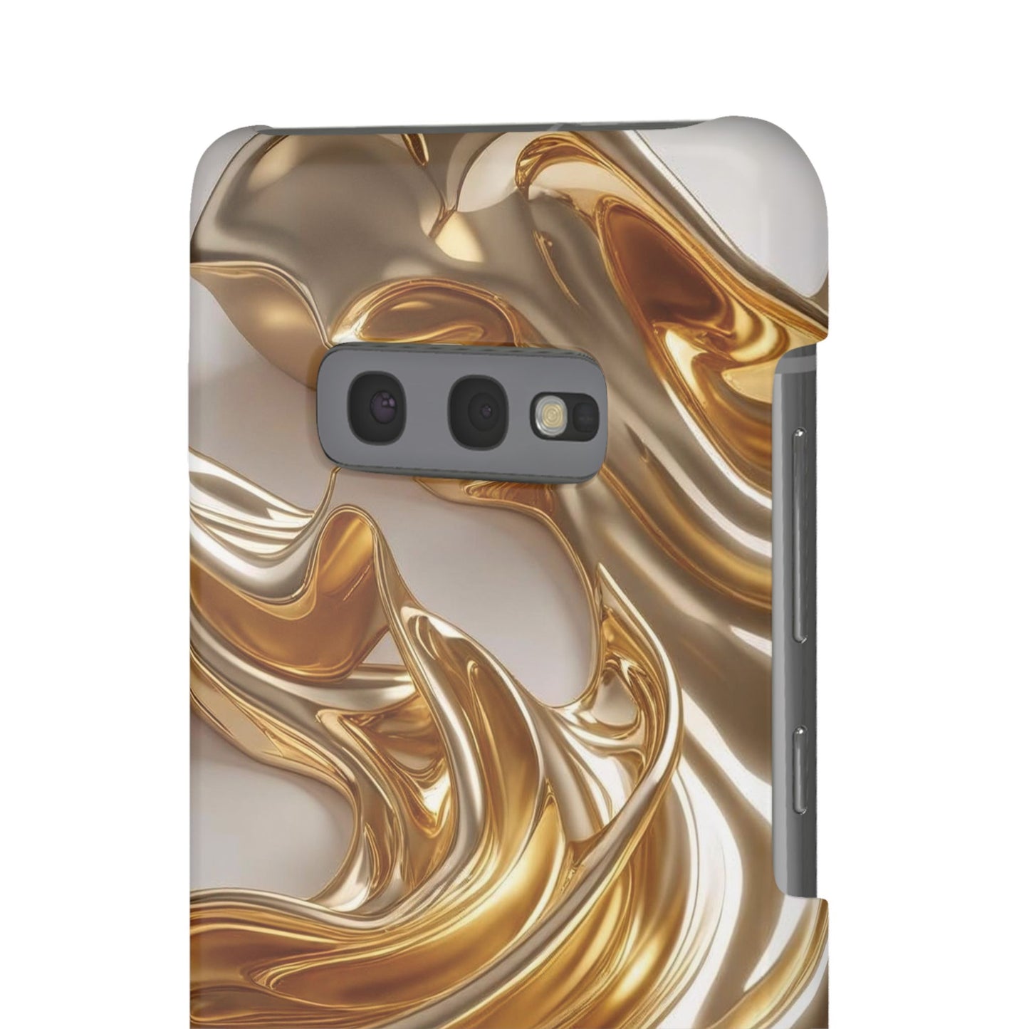 Snap Case Samsung Handyhülle – Gold Dynamic Liquid 3D Effekt