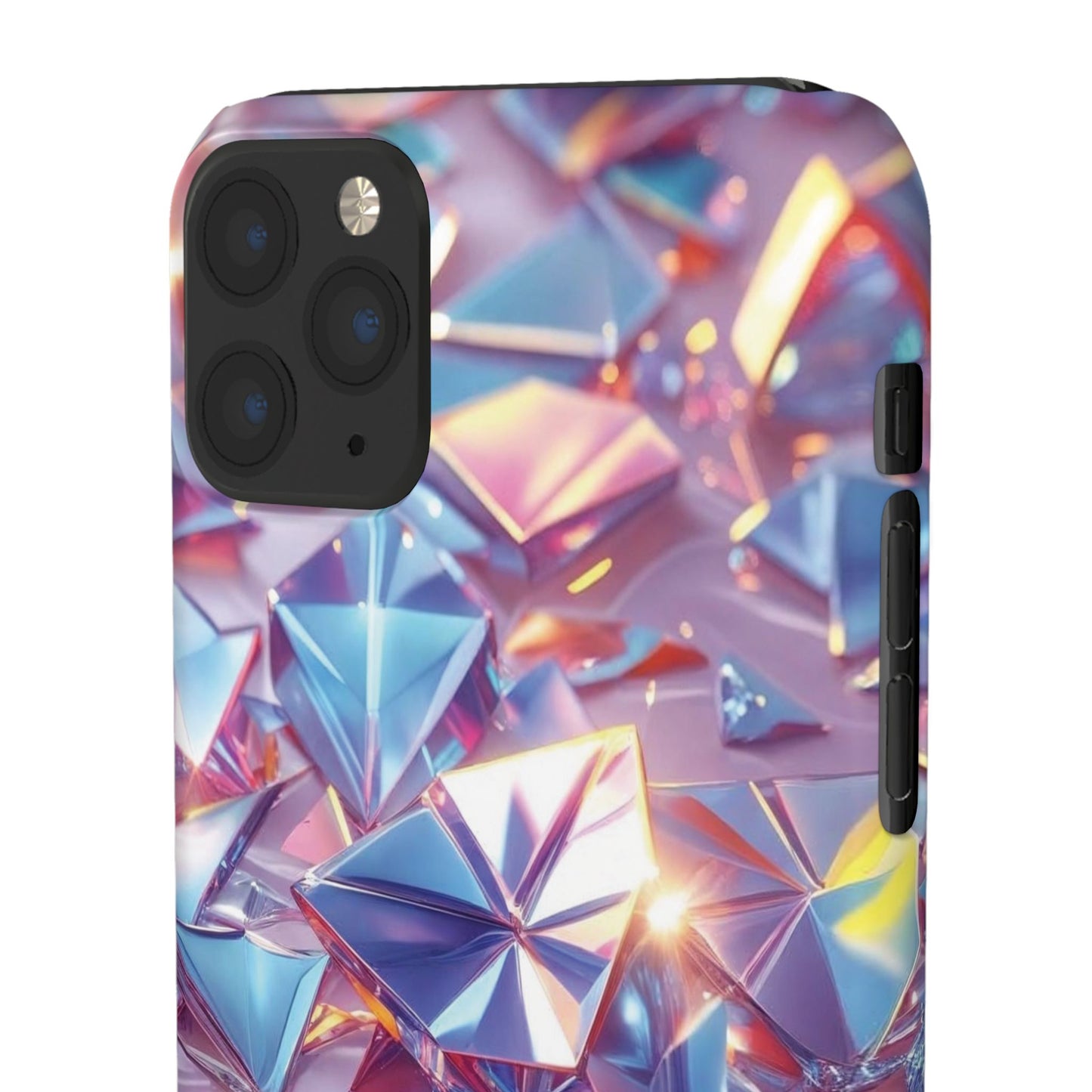 Snap Case iPhone Handyhülle – 3D-Effekt mit Diamant Design