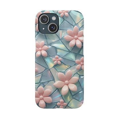 Snap Case Elegante Florale iPhone Handyhülle mit 3D-Effekt