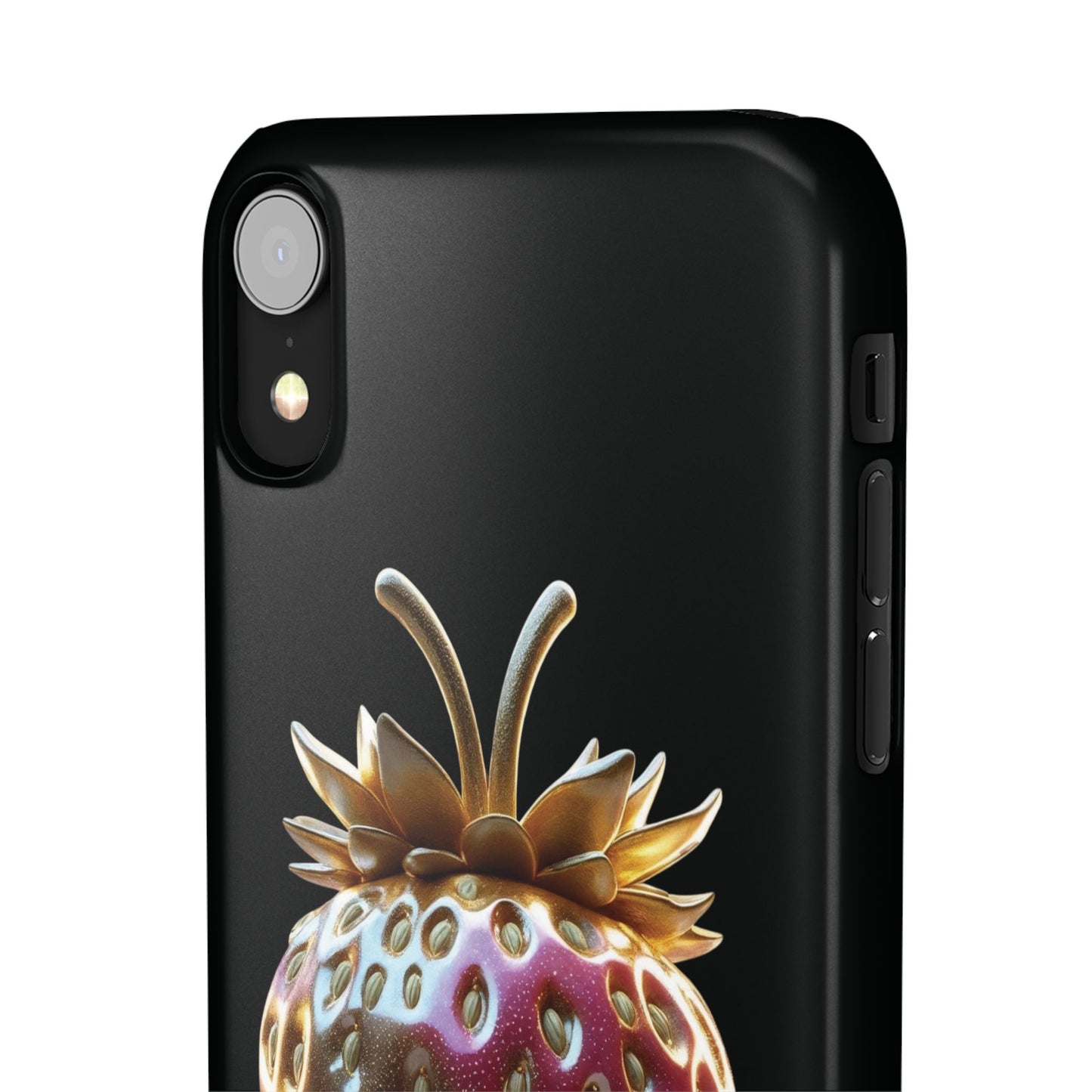 Snap Case iPhone Handyhülle - 3D Effekt Erdbeeren