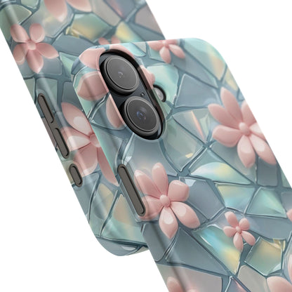 Snap Case Elegante Florale iPhone Handyhülle mit 3D-Effekt