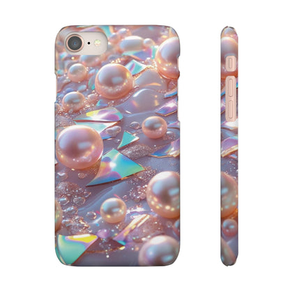 Snap Case iPhone Handyhülle – 3D Perlen Effekt