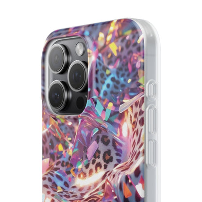 iPhone Flexi Case – Leopardenmuster