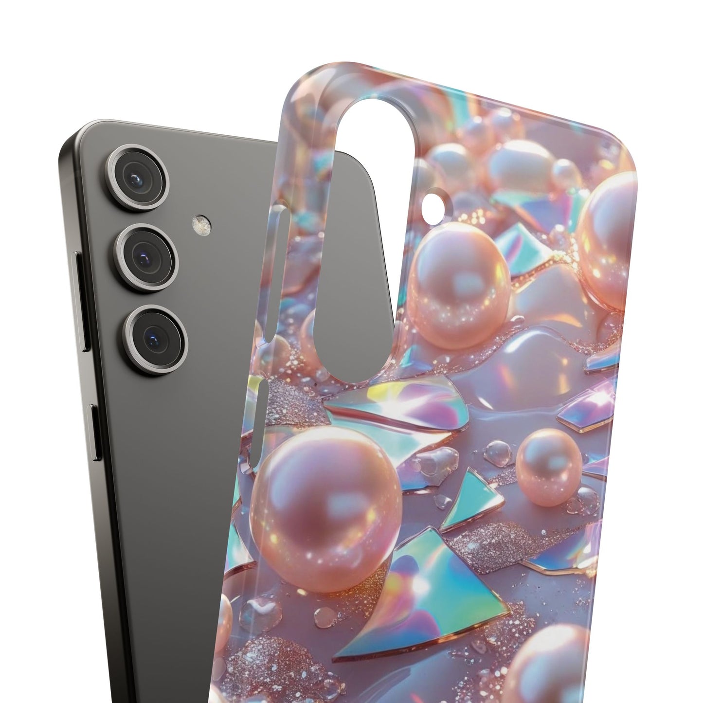 Snap Case Samsung Handyhülle – 3D Perlen Effekt