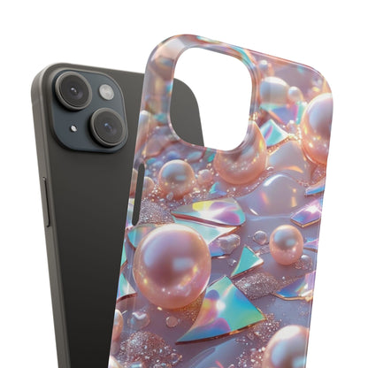 Snap Case iPhone Handyhülle – 3D Perlen Effekt