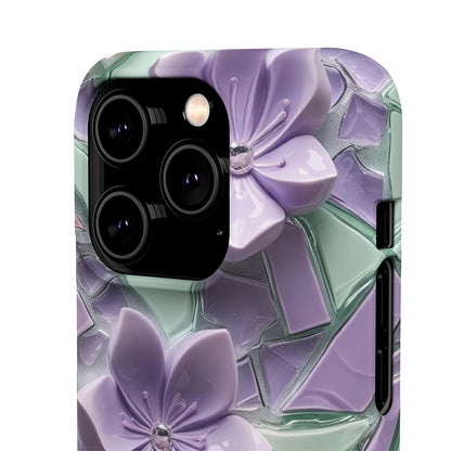 Snap Case Elegante Florale iPhone Handyhülle mit 3D-Effekt
