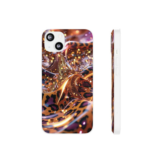 iPhone Flexi Case – Leopardenmuster