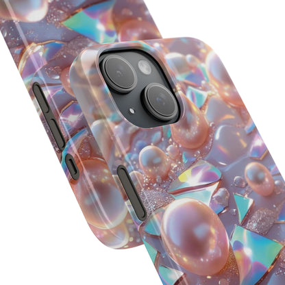 Snap Case iPhone Handyhülle – 3D Perlen Effekt