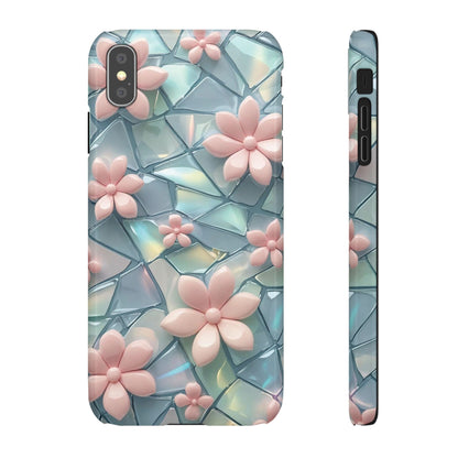 Snap Case Elegante Florale iPhone Handyhülle mit 3D-Effekt
