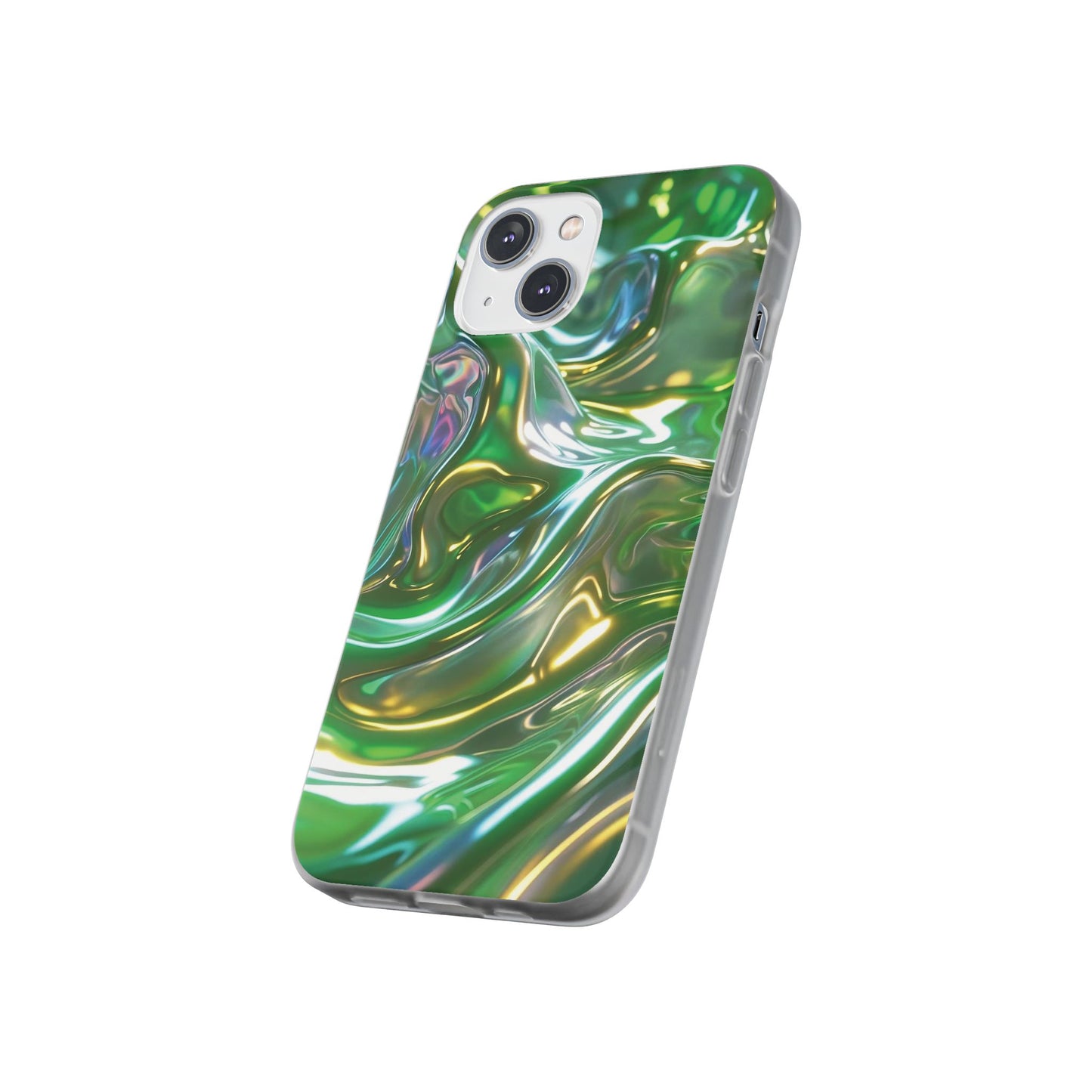 iPhone Handyhülle Flexi Case - Grün Metallic