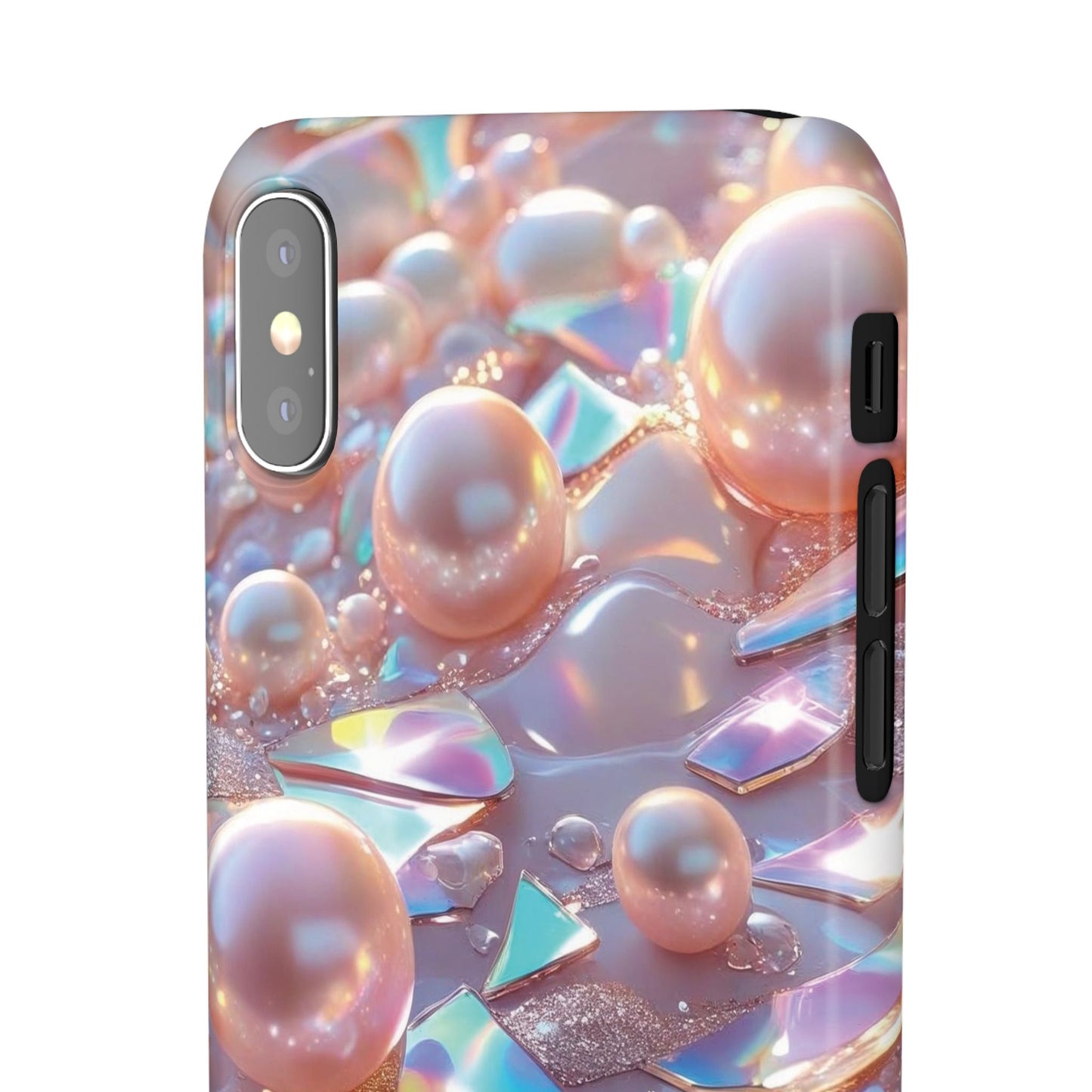 Snap Case iPhone Handyhülle – 3D Perlen Effekt