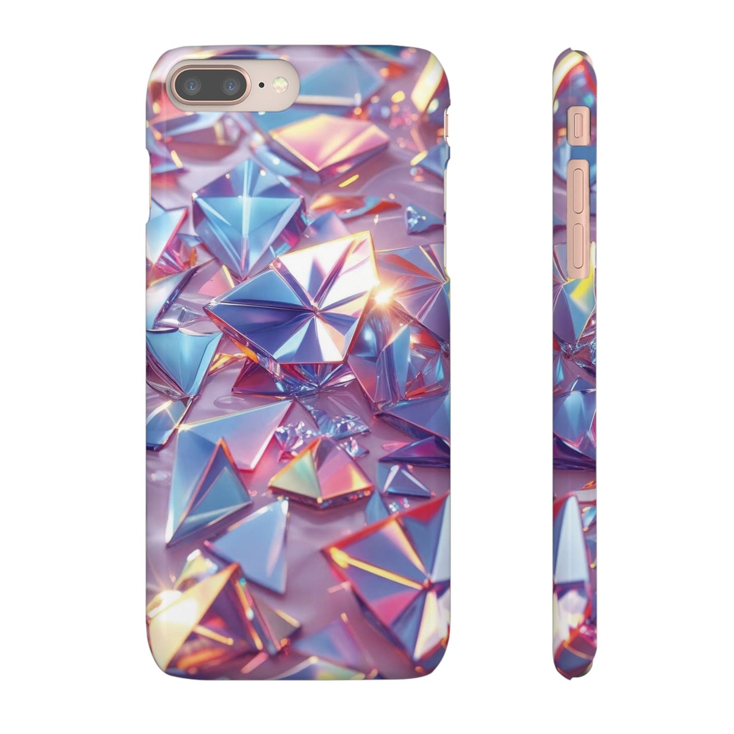 Snap Case iPhone Handyhülle – 3D-Effekt mit Diamant Design