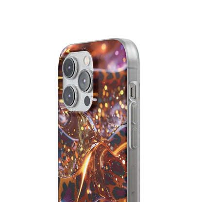 iPhone Flexi Case – Leopardenmuster