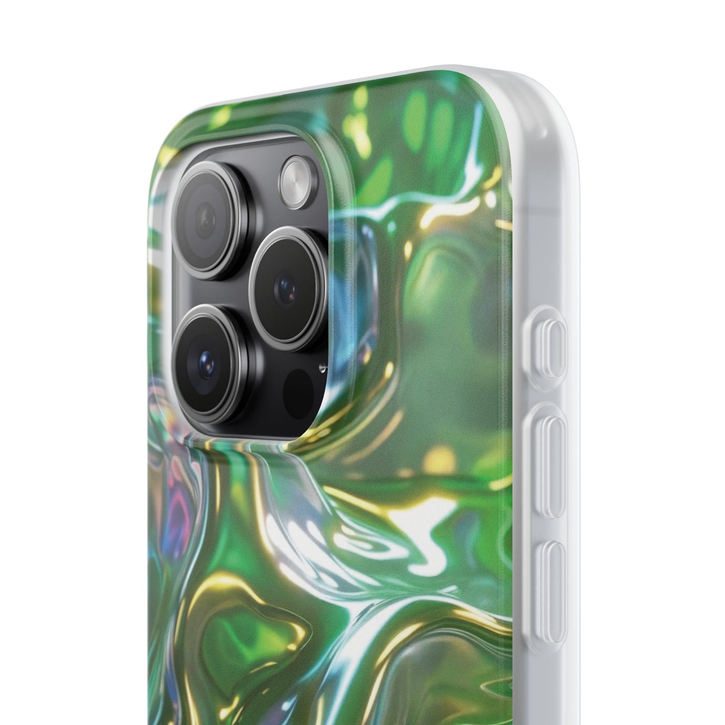 iPhone Handyhülle Flexi Case - Grün Metallic