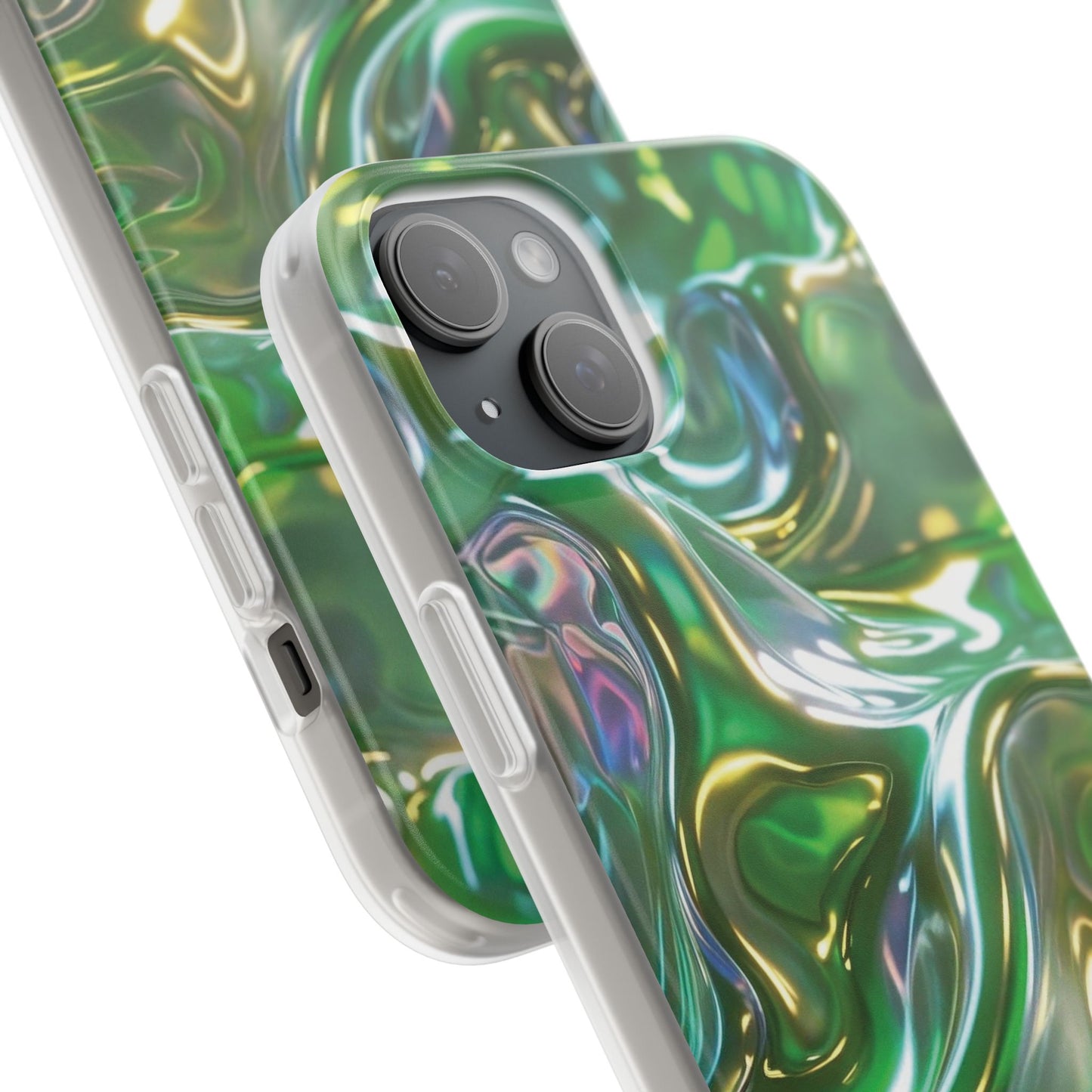 iPhone Handyhülle Flexi Case - Grün Metallic