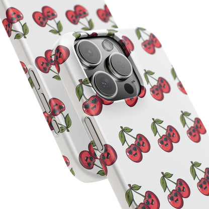 iPhone Snap Case Handyhülle Happy Cherry Design