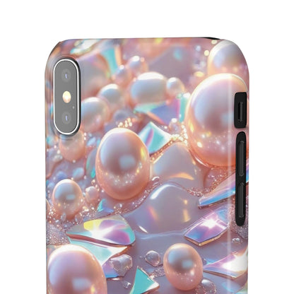 Snap Case iPhone Handyhülle – 3D Perlen Effekt