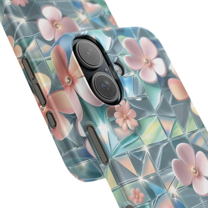 Snap Case iPhone Handyhülle mit 3D-Effekt Blumenmuster
