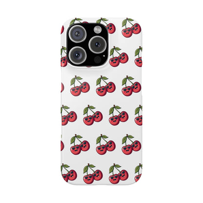 iPhone Snap Case Handyhülle Happy Cherry Design