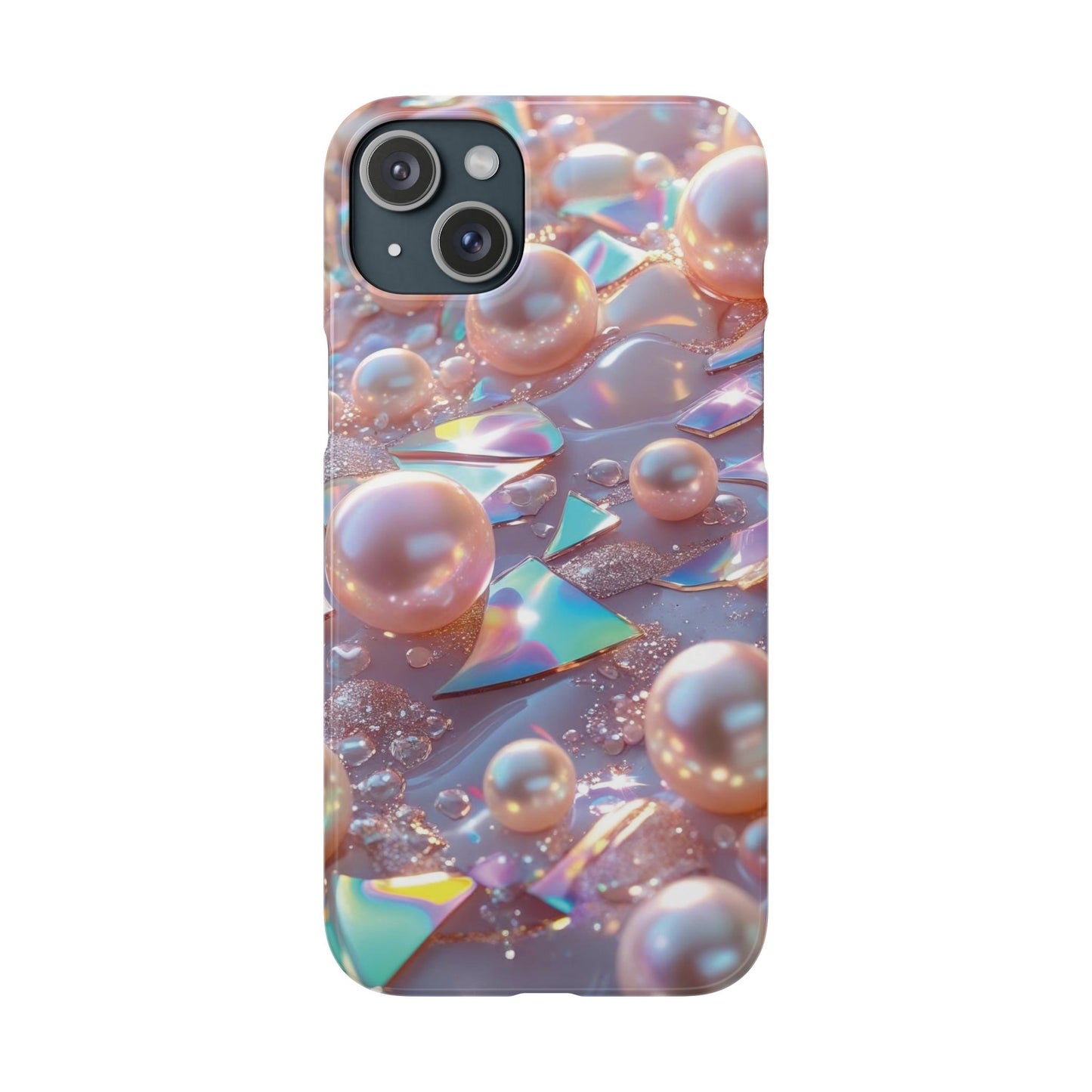 Snap Case iPhone Handyhülle – 3D Perlen Effekt