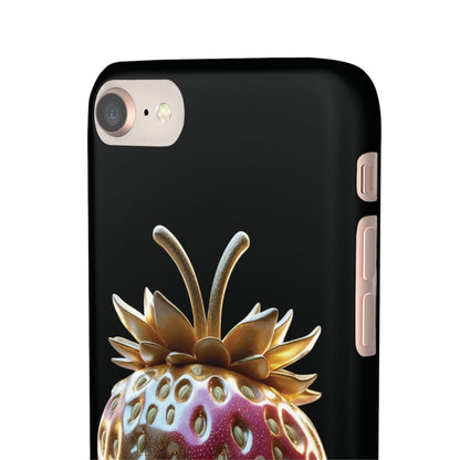 Snap Case iPhone Handyhülle - 3D Effekt Erdbeeren
