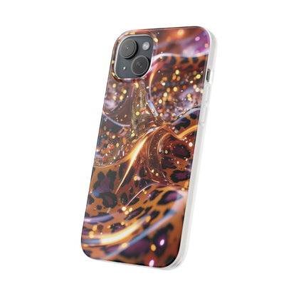 iPhone Flexi Case – Leopardenmuster