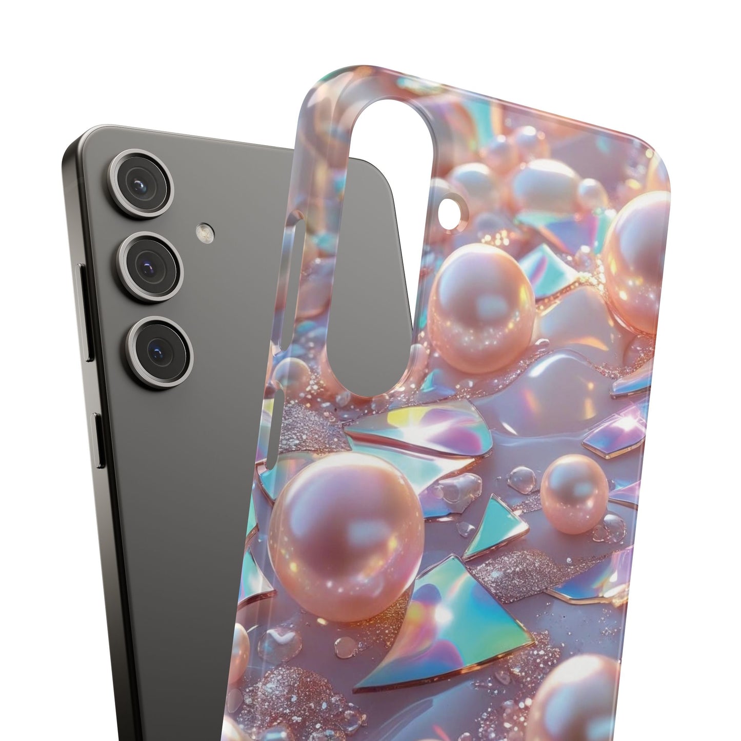 Snap Case Samsung Handyhülle – 3D Perlen Effekt