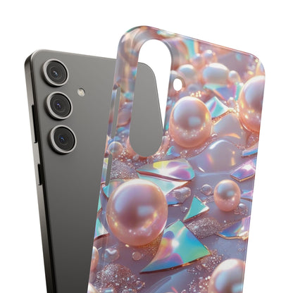 Snap Case Samsung Handyhülle – 3D Perlen Effekt