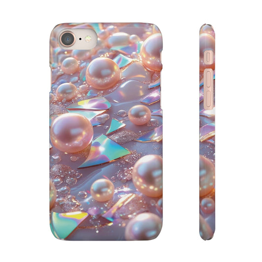Snap Case iPhone Handyhülle – 3D Perlen Effekt