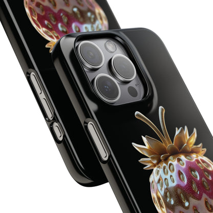Snap Case iPhone Handyhülle - 3D Effekt Erdbeeren