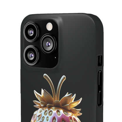 Snap Case iPhone Handyhülle - 3D Effekt Erdbeeren