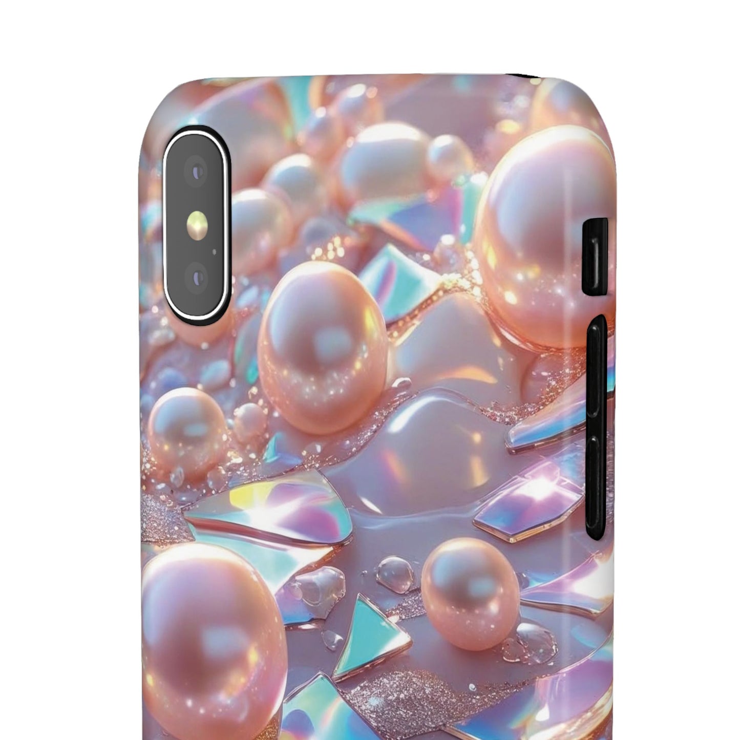 Snap Case iPhone Handyhülle – 3D Perlen Effekt
