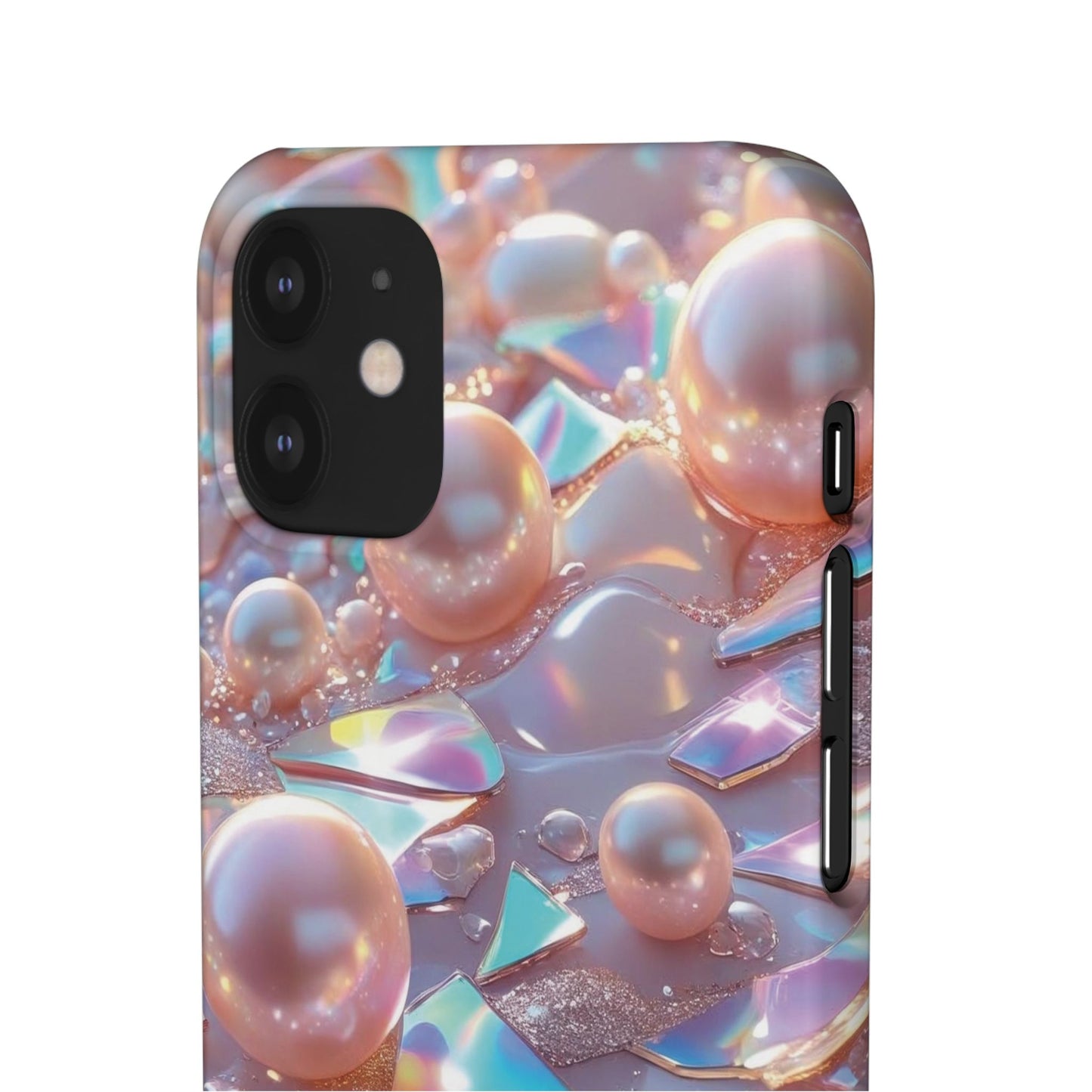 Snap Case iPhone Handyhülle – 3D Perlen Effekt