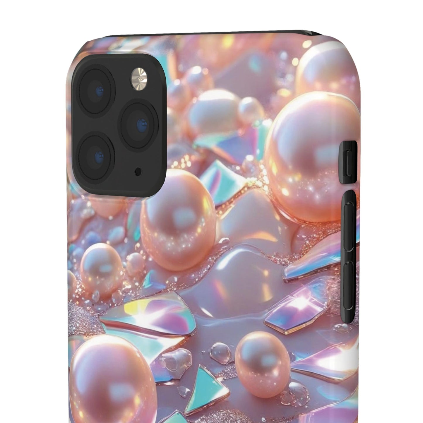 Snap Case iPhone Handyhülle – 3D Perlen Effekt