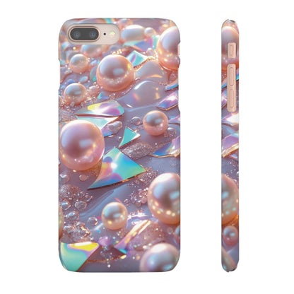 Snap Case iPhone Handyhülle – 3D Perlen Effekt