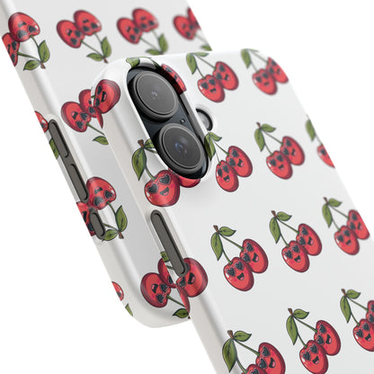 iPhone Snap Case Handyhülle Happy Cherry Design