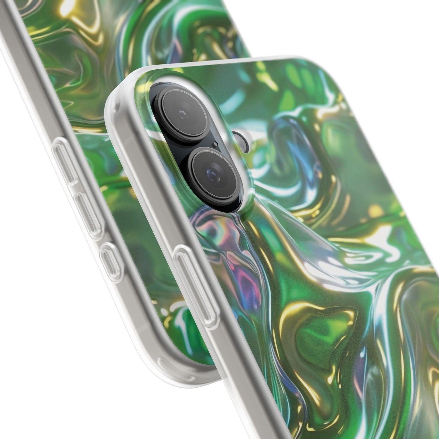 iPhone Handyhülle Flexi Case - Grün Metallic