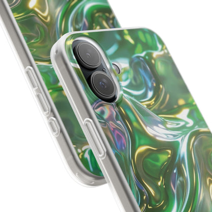 iPhone Handyhülle Flexi Case - Grün Metallic