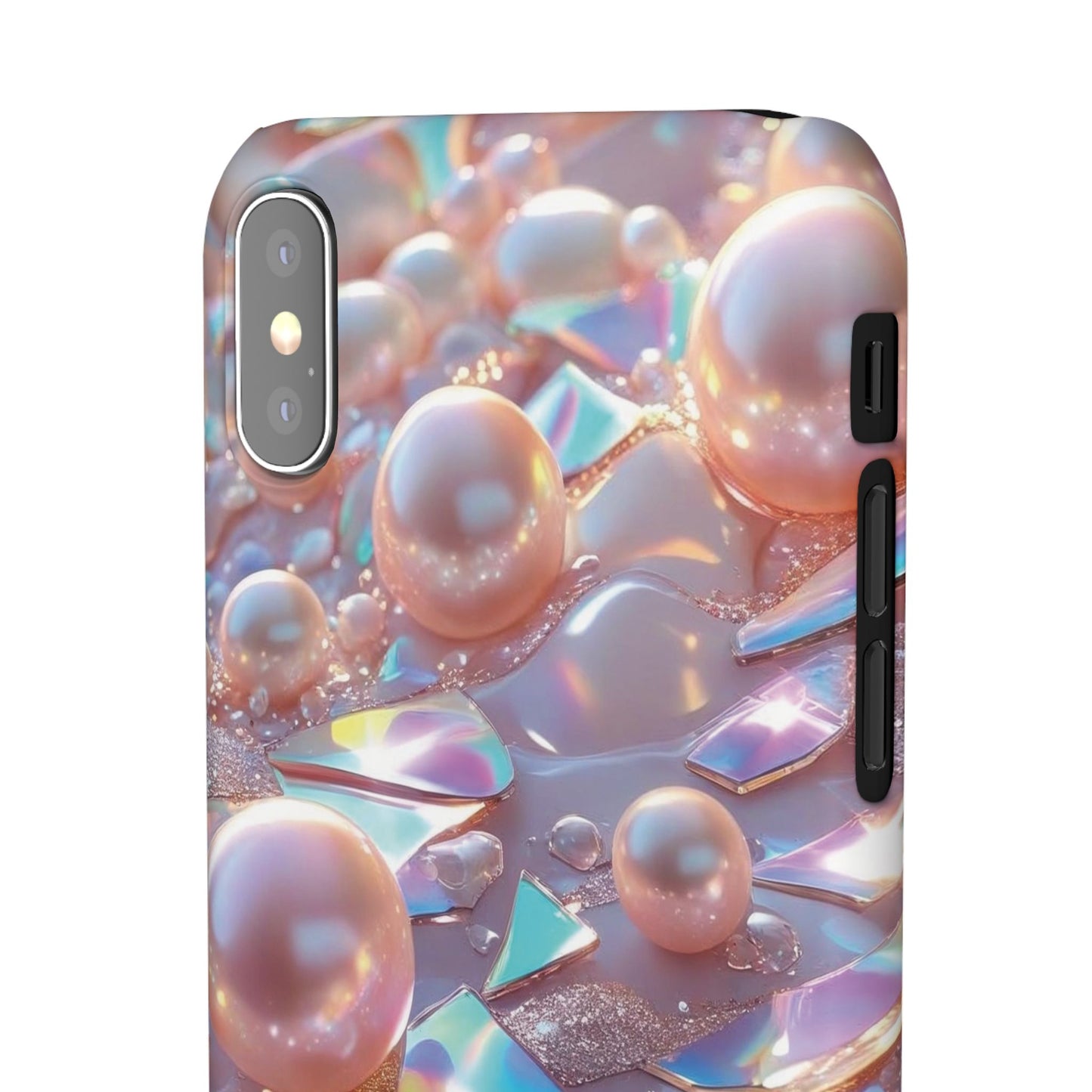 Snap Case iPhone Handyhülle – 3D Perlen Effekt