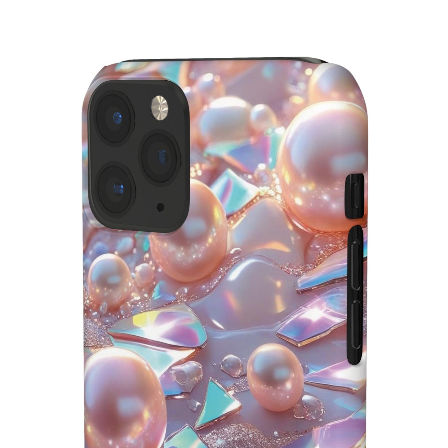 Snap Case iPhone Handyhülle – 3D Perlen Effekt