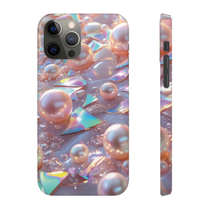Snap Case iPhone Handyhülle – 3D Perlen Effekt