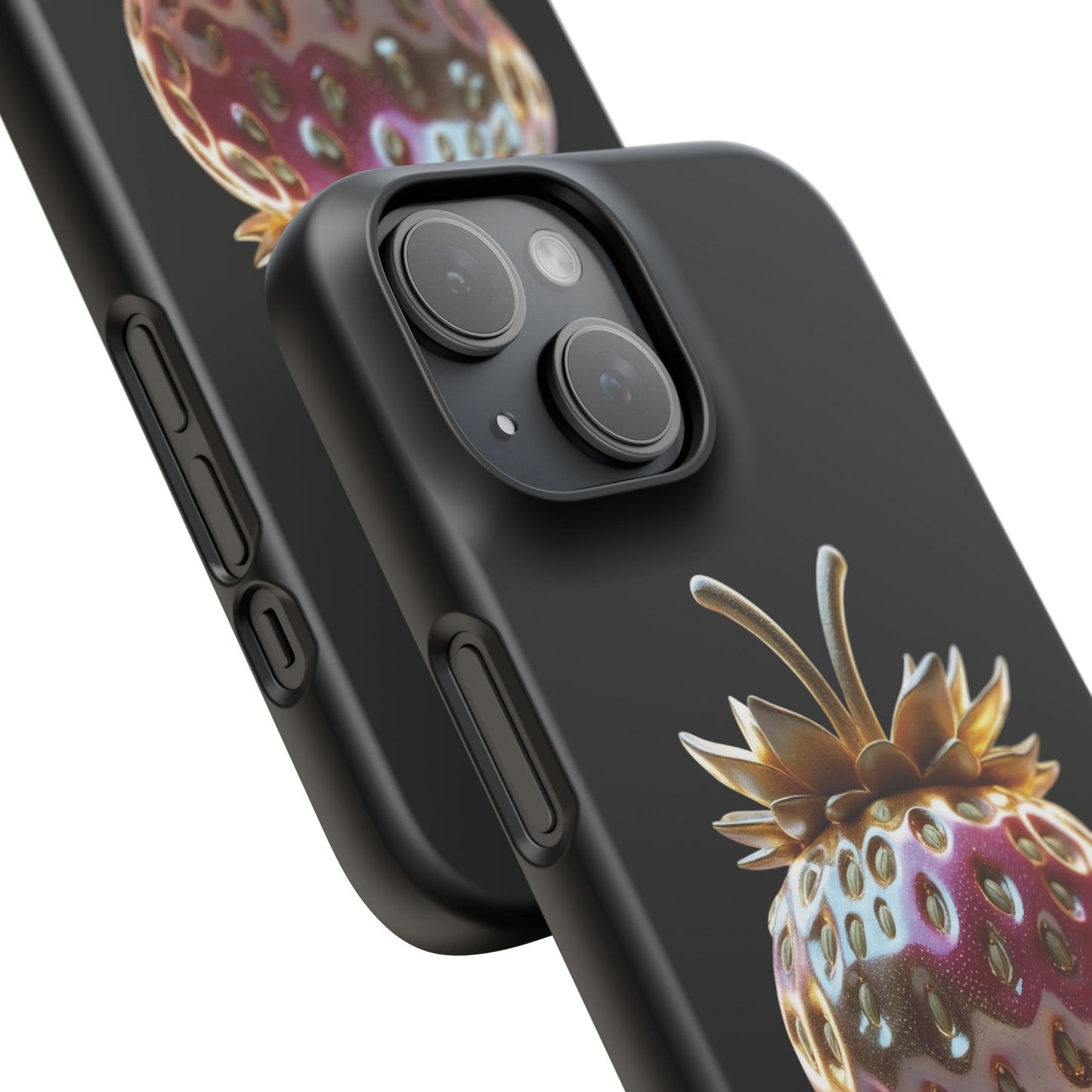 Snap Case iPhone Handyhülle - 3D Effekt Erdbeeren
