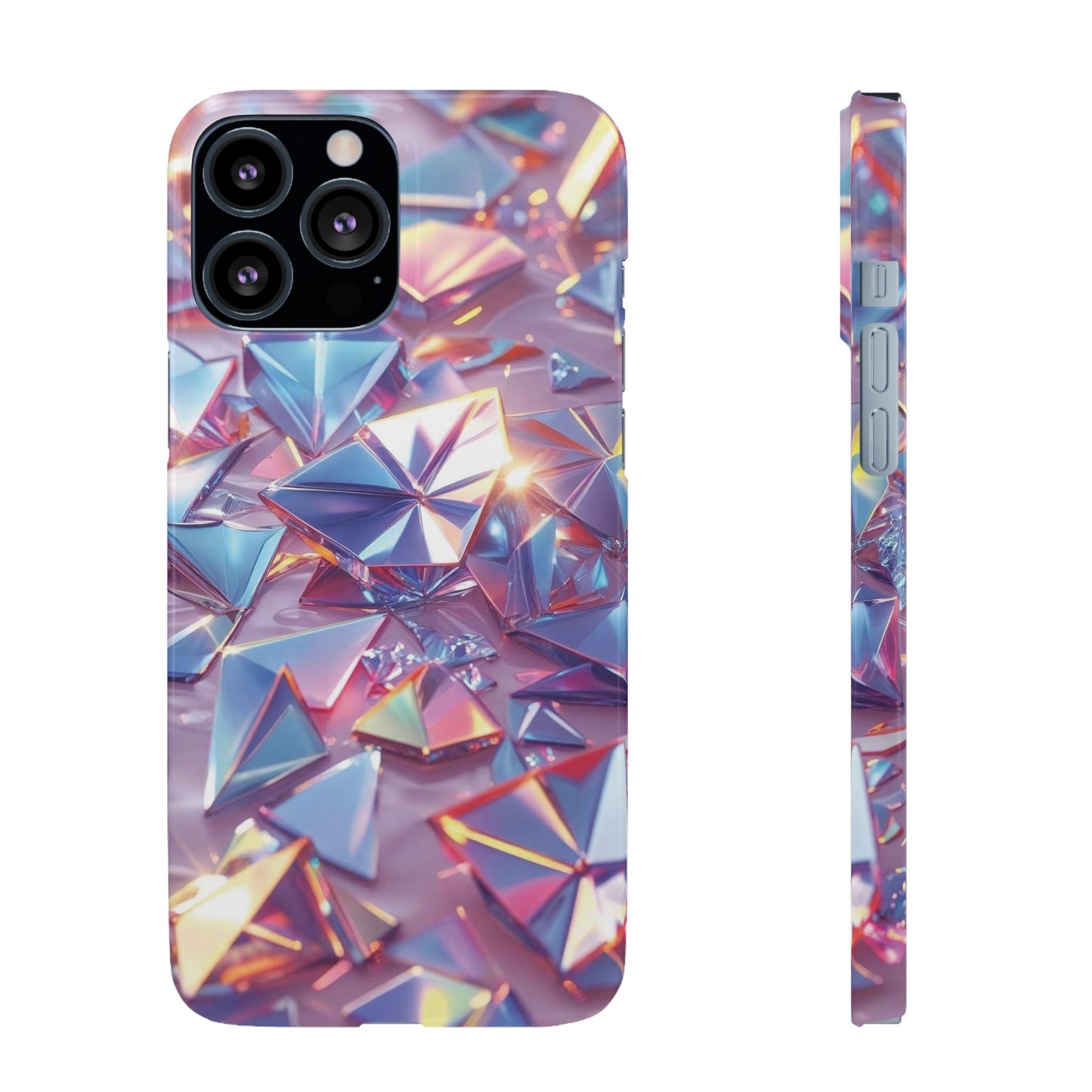 Snap Case iPhone Handyhülle – 3D-Effekt mit Diamant Design
