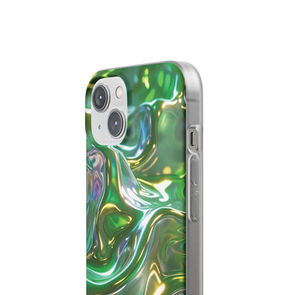 iPhone Handyhülle Flexi Case - Grün Metallic