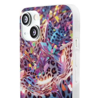 iPhone Flexi Case – Leopardenmuster