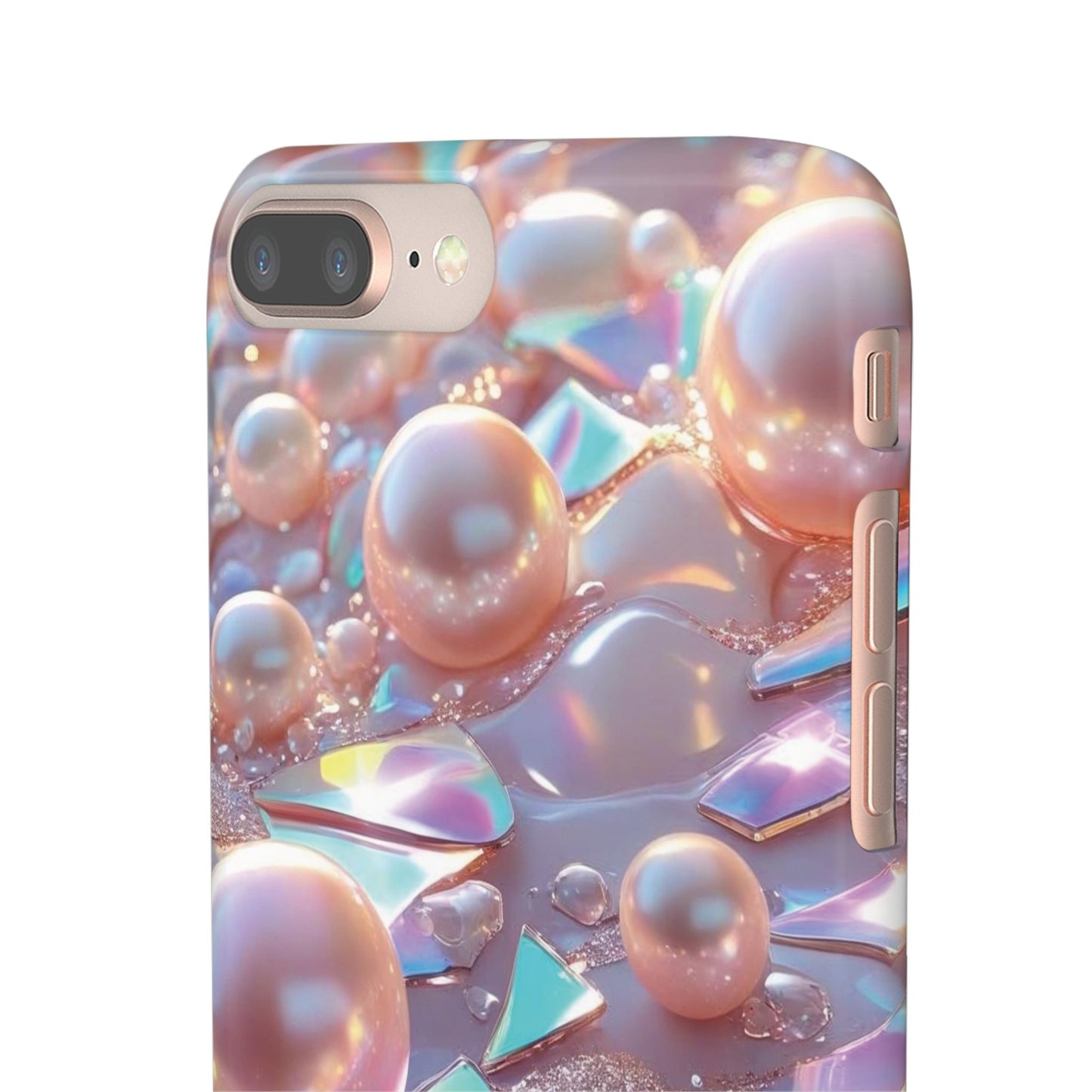 Snap Case iPhone Handyhülle – 3D Perlen Effekt