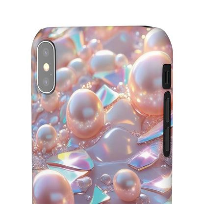 Snap Case iPhone Handyhülle – 3D Perlen Effekt