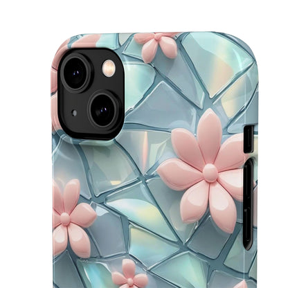 Snap Case Elegante Florale iPhone Handyhülle mit 3D-Effekt