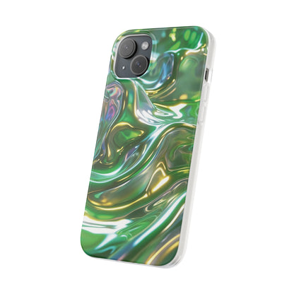 iPhone Handyhülle Flexi Case - Grün Metallic